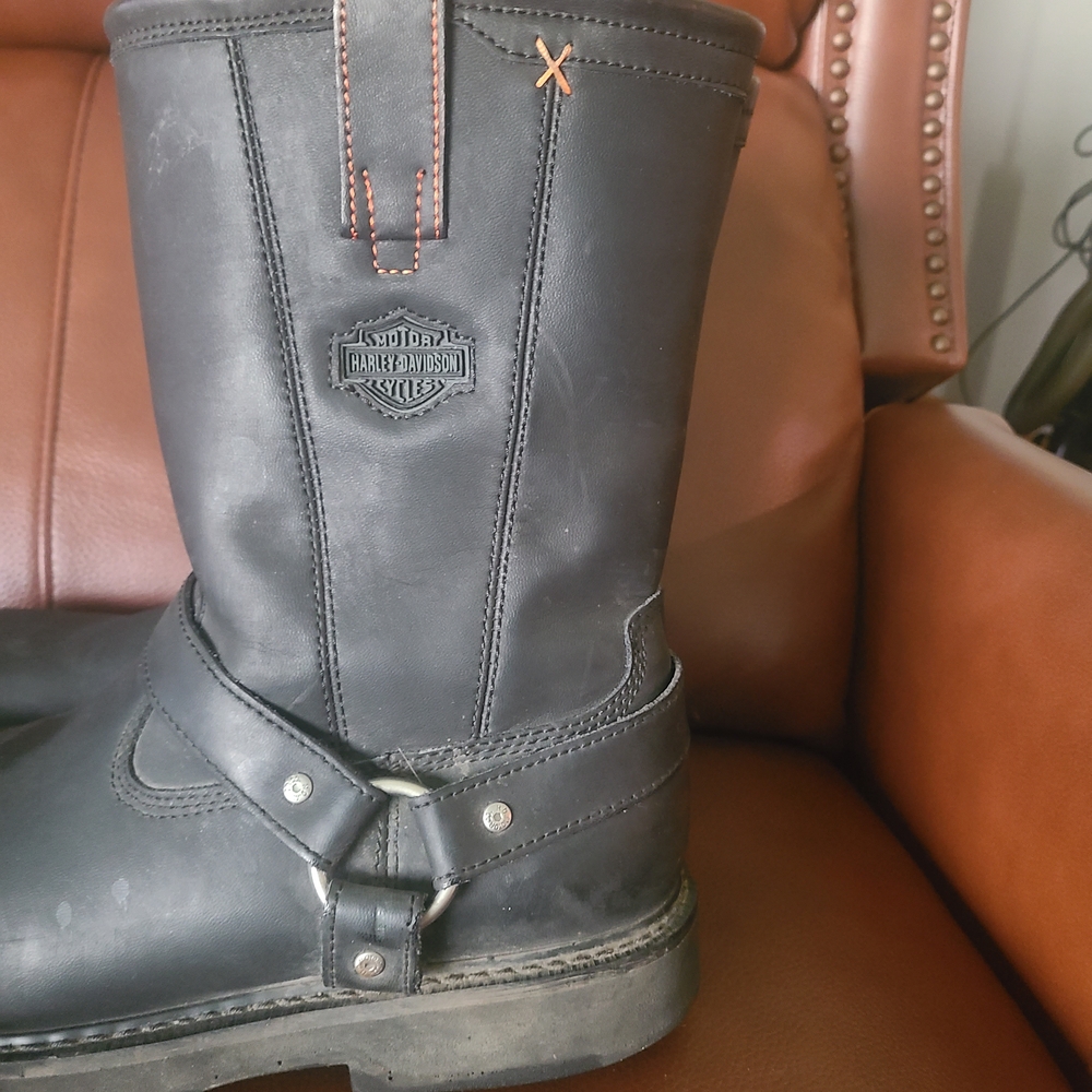 Harley-Davidson Men's Black Riding Boots - Picture 2 of 4